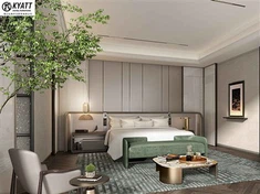 Fuldt sæt hotelværelsesmøbler